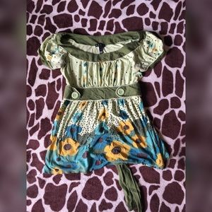 ❌SOLD❌ Boho teen tie back shirt